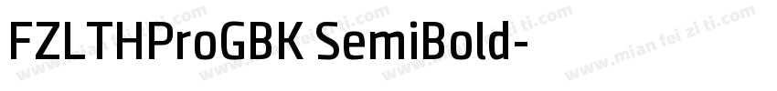 FZLTHProGBK SemiBold字体转换